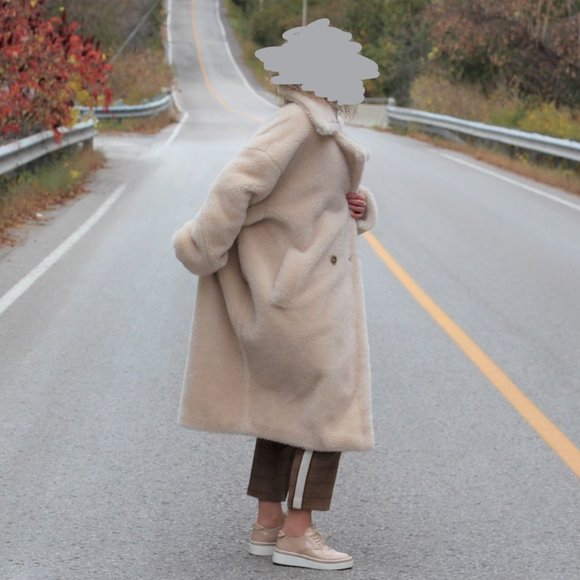 Teddy Coat Wool oversized MM brand inspired 100% wool NWT - Picture 12 of 14